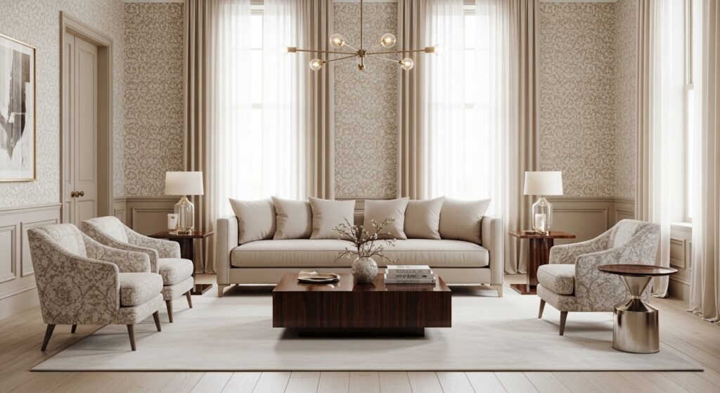 Luxury Wallpaper Designs | Elegant Home Interior Inspiration with Home Decor Wallpaper 7 Whisk e3b7f006c7989c182bb4c91bdadedb0edr 1